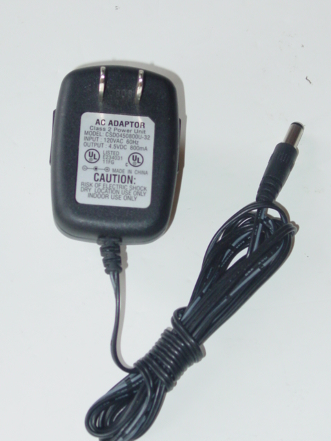 NEW CSD0450800U-32 AC Adapter 4.5V 800mA 0.8A CSD0450800U32